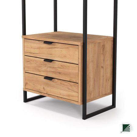 Bookstand LOFT Oak Black - DecorMania.eu