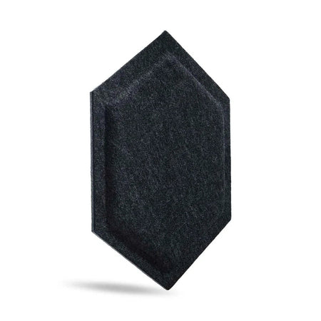 HEXA BOLD Felt Panel - BLACK - DecorMania.eu